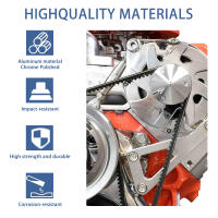 Kit De Bisagra Ajustable Para Alternador Chevrolet Chevy SBC 350 305 327 383 5.0L 5.7L V8 Con Bomba De Agua Larga Material De Aluminio - details 3