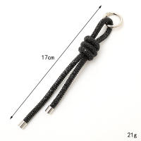 Llavero De Coche De Lujo Con Cadena De Rhinestones Accesorios Para Cámara Ccd Y Móvil Colgante De Moda Unisex Material Poliéster - details 1