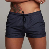 Shorts De Natación Para Hombres Con Bolsillos Y Cierre De Cremallera Liner De Malla Secado Rápido Traje De Baño Para La Playa - details 4