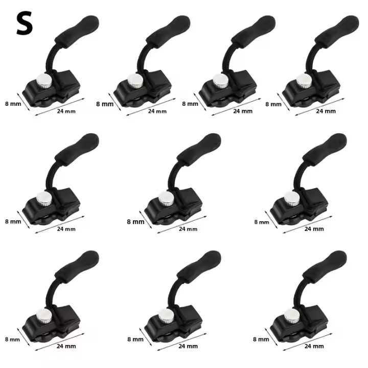 Kit De Reparación De Cremalleras Con 3 Tamaños Diferentes Herramienta DIY Para Reemplazar Cremalleras Y Cierres De Bolsas Cabeza De Cremallera Desmontable Arrastre Instantáneo - 1