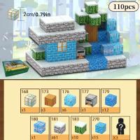 Bloques De Construcción Magnéticos Creativos My Famous World Escena De Nieve Modelo Arquitectónico DIY Juguete Para Niños Y Niñas Regalo De Navidad - details 4