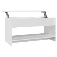 Vidaxl Mesa de Centro de Madera de Ingeniería 102x50x52,5 Cm Blanco - details 4