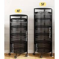 Estante de Almacenaje Metálico Multinivel de Fácil Montaje para Frutas y Verduras - Ideal PARA LA Organización DE LA Cocina y La Sala de Estar, Estante de Almacenaje - details 5