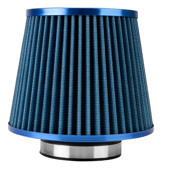 Filtro De Aire Para Coche 3 Pulgadas Kit De Admisión De Alta Fluidez Protector De Motor Universal Accesorios De Auto Mesh Cone 76MM - 1