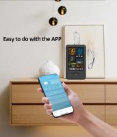 Estación Meteorológica Inteligente WiFi Con Sensor Termómetro Digital Para El Hogar Medidor De Humedad Temperatura Y Calidad Del Aire - details 10