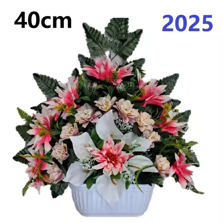 Flores para santos,flores duraderas para cementerio,flores artificiales para cementerio,flores para todos los santos,centro de flores para cementerio,Flores Artificiales de Tela,PERSONALIZAR COLOR Y MEDIDA,GERIMPORT, FESPU - 1