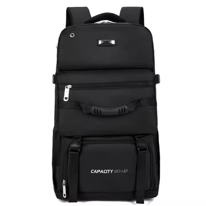 Mochila De Viaje Unisex 60L 80L Gran Capacidad Para Escalada Camping Exterior Trekking Banda De Mochila Durable De Nylon - 1