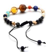 Solar Galáctico Cósmico System Pulsera Para Hombres Y Mujeres With Piedras Naturales Estelares Ajustable Para Parejas Joyería De Moda - details 1