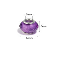 Lote De 20 Piezas De Cuentas De Resina Facetadas 14mm Con Agujero Grande Para Joyería DIY Pulseras Collares Encantos Accesorios - details 0