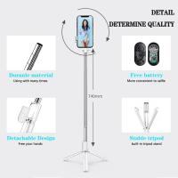 Palo Selfie Trípode Bluetooth trípode para Móvil, 4en1 Extensible Selfie Stick con Mando a Distancia Inalámbrico 360 ° Rotación Trípode Inalógico para Selfies Trípode Portátil - details 0
