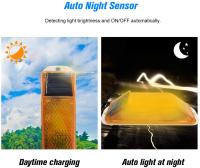 2Pcs Lámpara De Advertencia Solar LED Recargable Luz De Seguridad Para Conducción Nocturna Control De Chip Accesorios De Auto - details 1