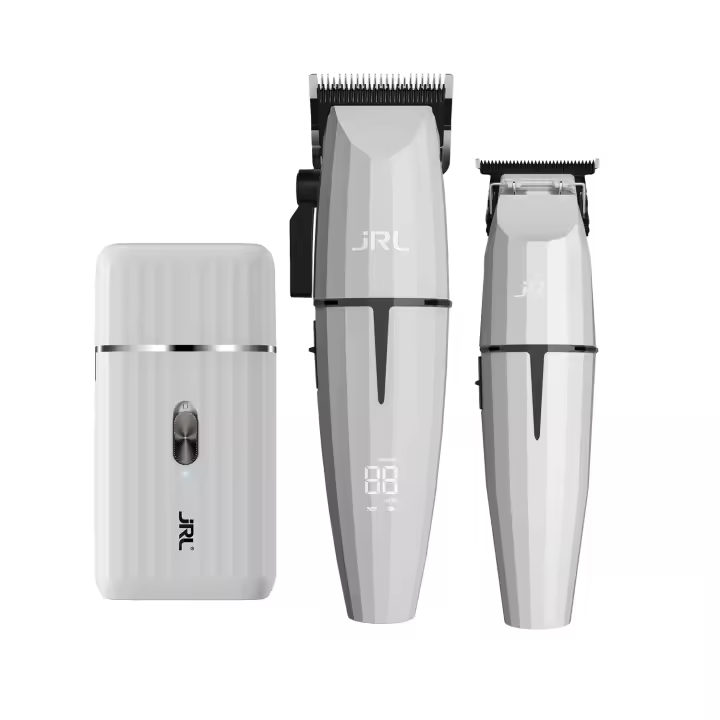 Kit Máquinas de Corte JRL Onyx Ghost Collection #2 Blanca | Máquinas de Corte 2020C-B Clipper + 2020T-B Trimmer & Afeitadora SF Pro Shaver - 1
