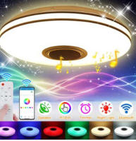 Lámpara de techo LED regulable RGB, luz Musical que cambia de Color con altavoz Bluetooth Dia.30cm, Control remoto + WIFI - details 4