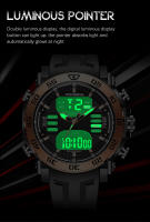 Reloj De Pulsera Deportivo Para Hombre FOXBOX Lujo Cuarzo Impermeable Militar Dual Display Luminoso Reloj De Mano - details 8