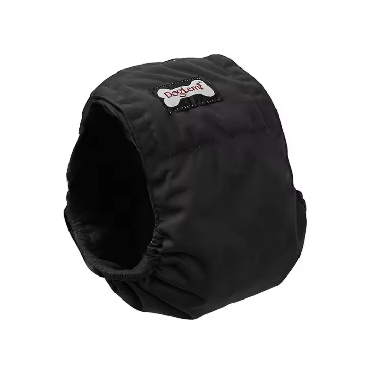 Mascota perro macho paño pañal fisiológico sanitario perro pantalones cortos ropa interior pantalón para mascotas perros pañal-estro cubierta elasticidad beige XXL - 1