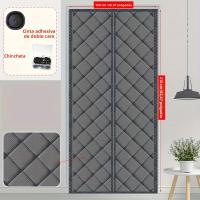 Cortina De Puerta Magnética Para Invierno Fácil De Instalar Diseño De Forro Y Bordes Ampliados Ahorro De Energía Todo El Año Decoración Para El Hogar Tamaño W90cm*H210cm - details 5
