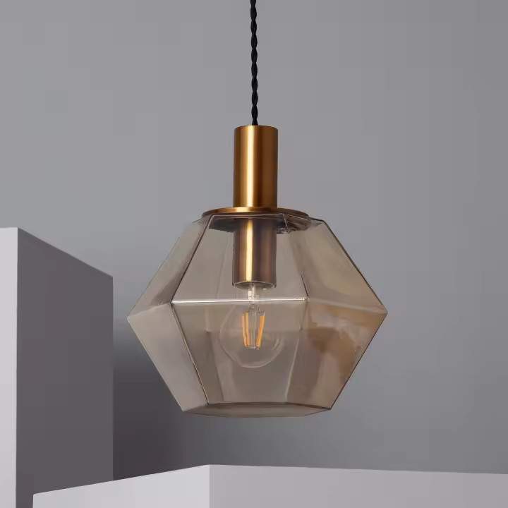Ledkia Lámpara Colgante Cristal Diamound Diseño Elegante - 1