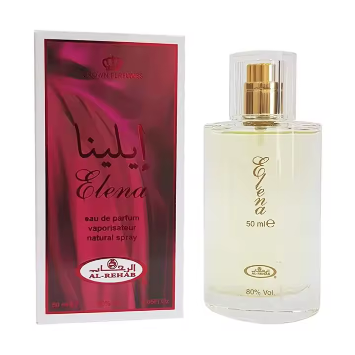 Perfume arabe de mujer Elena Al Rehab 50ml, Fragancia femenina floral Violetas, Rosas, Azucena, Miel, Colonia de mujer - 1
