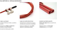 RL Grips® Comba Crossfit de Aluminio con Mango Antideslizante - Comba de Velocidad con Cable de 2 mm - Cuerda de Saltar para Cardio Jump Rope Gym - details 5