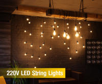 Cadena De Luces LED Para Exterior G40 Bombilla Impermeable De Jardín Decoración De Navidad Con Enchufe EU/US Voltaje 110V-230V - details 0