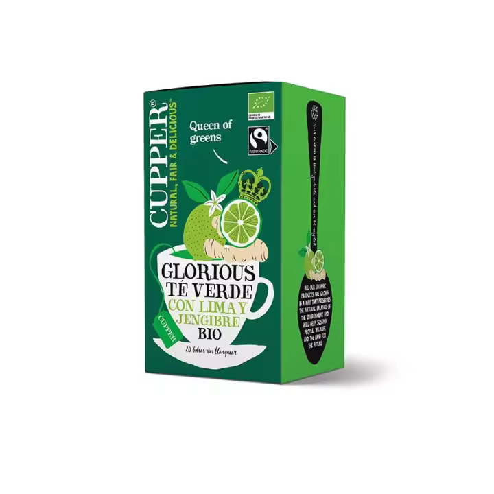 Te Verde Con Lima Jengibre Infusion 20Bolsitas Bio - 1