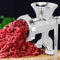 MAXHOME-Picadora de Carne Quttin,Aluminio,Manual Clásica Soporte de Mesa,trituradora de Mano con Abrazadera, trituradora de Mano para Carne, Verduras, Carne, para Hacer Barbacoa, Salami, Hot Dogs,18x23cm - details 5