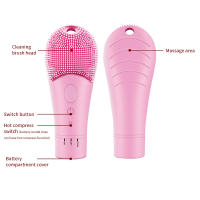 Limpiafaccia Eléctrico Recargable Ultrasonido Vibration Silicón Portátil Masajeador Facial Eléctrico Para El Hogar - details 7