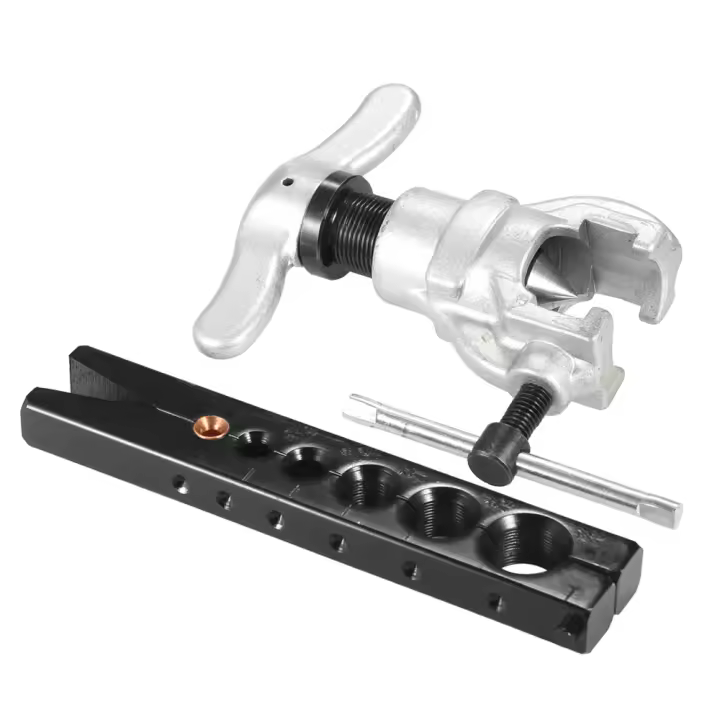 Kit De Herramientas De Flare 45 Grados Profesional Con Cono Eclesiástico Para Refrigeración Agua Gas Freno Set De Herramientas Manuales - 1