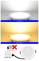 Lámpara De Techo Recargada LED 10pcs/lot 3W-22W 220V Luz Baja Redonda Panel LED Spot Iluminación Para Foyer Material De Aluminio - details 2