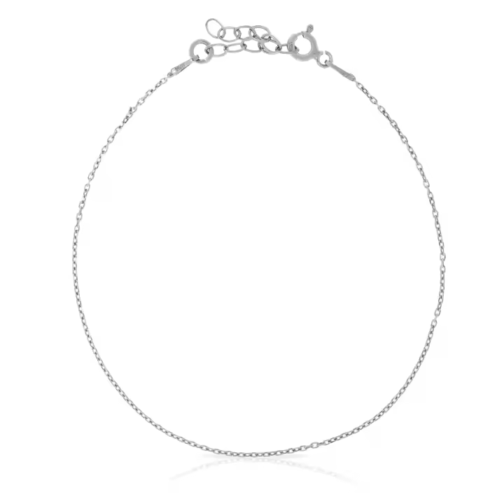 FIRENZE SILVER Pulsera Plata de ley 925 con alargue y eslabones planos 0,6x0,6x20 Cm. - 1