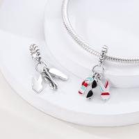Perlas De Perfume Para Mujer Plata Esmaltada Colgante De Zapatos Altos Y Lápiz Labial Para Pulsera DIY Joyería - details 77