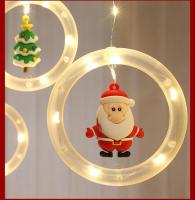 Luces Navideñas LED Decorativas En Forma De Estrella Y Cortina Para Arbolito De Navidad Cadena De Luces Para Crear Ambiente Festivo - details 4