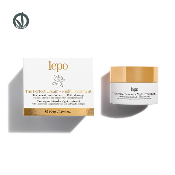 LEPO The Perfect Cream Night Treatment Crema Facial de Noche Intensiva Efecto Slow-Age con Ácido Hialurónico de 3 Pesos — oferta en Miravia