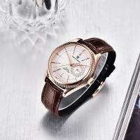Reloj De Cuarzo Para Hombre PAGANI DESIGN PD-1689 VH65 Lujo Acero Inoxidable Cristal De Zafiro Resistente Al Agua 20Bar Reloj De Pulsera De Cuero Fashion & Casual - details 20