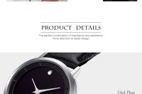 Reloj De Cuarzo Para Hombre SINOBI Original Con Correa De Cuero Moda Y Diseño Simple Resistentes Al Choque Y Al Agua - details 9