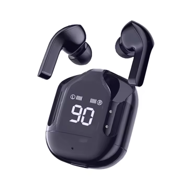 PORCHEDDU Auriculares Inalamthricos F9-5C, Batería 2000mAh, Impermeable IPX7, Llamada Binaural, BT 5,0, Diseño In-ear, Ideales para Música y Llamadas, Color Blanco - 1