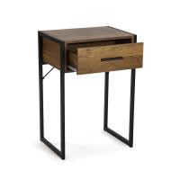 Mesita de Noche Versa con Cajón en Madera y Metal - details 5