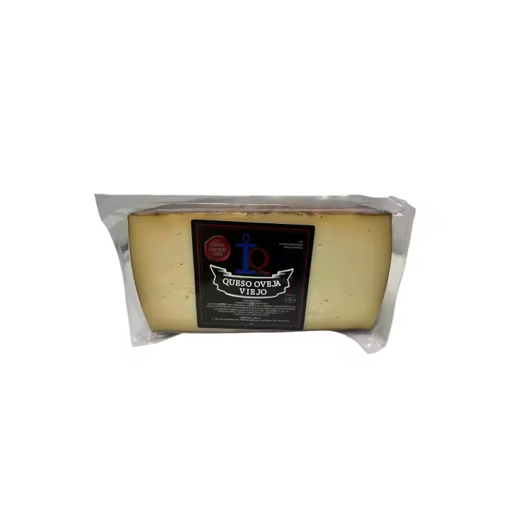 Queso Curado de Oveja Viejo Artesano: La Maestría de la Maduración Emerge en Cada Rebanada, una Celebración de Tradición y Sabor en Cada Exquisito Trozo. (1/2 QUESO 1.5KG APROX) - 1