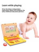 Consola De Juego Educativa Para Niños Infantil Laptop De Dibujos Animados Con Luz Y Música Simulación De Ratón Juguetes Iluminados Para Niños Regalos Aprendizaje Temprano - details 2