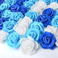 Rozas Artificiales PE Para Decoración De Hogar Y Bodas 10/20/50PCs Accesorio De Scrapbook Regalo DIY Flores De Rosa Silken - details 0