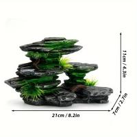 Adorno De Jardín Y Acuario Roca De Resina Creativa Para Tanque De Peces Decoración De Tamaño Medio Para Jarrón De Peces - details 2