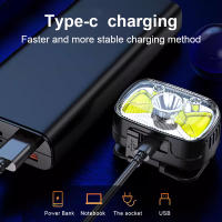 Linterna Frontal LED XPE+COB Con Sensor De Movimiento 7 Modos Recargable USB Impermeable Para Camping Running Pesca - details 8