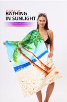 Toalla De Playa Absorbente Y Secado Rápido Microfibra Toalla De Yoga Deportiva Para Natación Tamaño 70x140CM Impresión De Playa - details 0