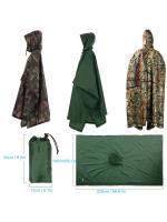 Chaleco De Lluvia Multifuncional 3-en-1 Impermeable Para Viajes Cobertor De Acampar Cubierta De Mochila Para Hombres Y Mujeres - details 1