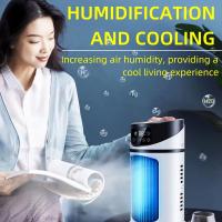 Ventilador de aire acondicionado portátil 3 en 1, enfriador de aire evaporativo de 6 velocidades, 7 luz nocturna, temporizador de 6 horas, ventilador de aire personal, ventilador silencioso de bajo - details 1