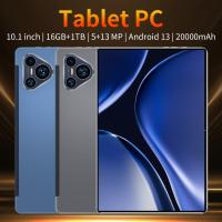 Tableta Android 2025 5G 10,1 pulgadas 16GB Ram 1tb ROM Android 13,0 20000 ma WiFi 14 red nuclear Bluetooth 5K HD Big screen Double SIM CARD con funda de teclado para auriculares bluetooth en venta caliente a bajo precio - details 0