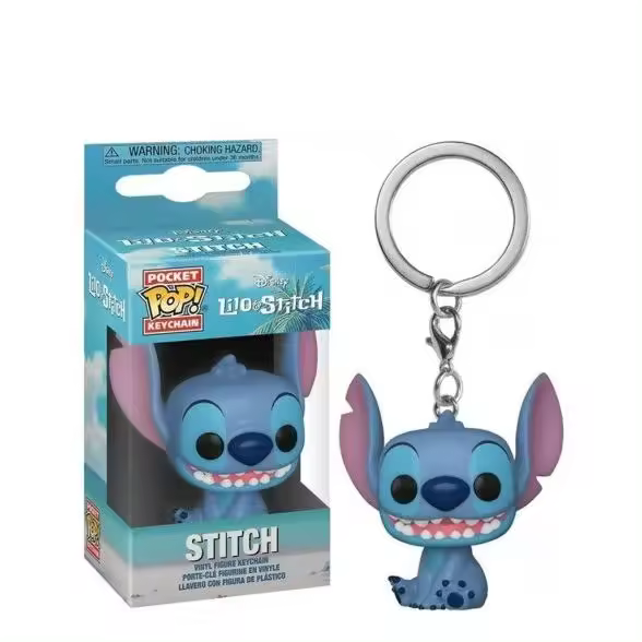 Pocket Pop Stitch Sentado Disney Llavero Funko - 1