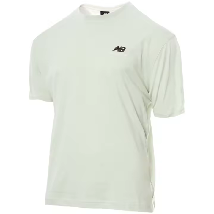 Camiseta de Manga Corta New Balance Uni-Ssentials Cotton para hombre en color blanco - 1