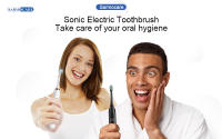 cepillo eléctrico，Cepillo de dientes eléctrico sónico para adultos, 8 cabezales, blanqueamiento Dental ultrasónico inteligente, recargable - details 1