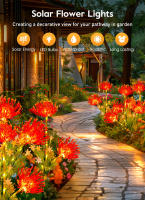 Lámpara Solar LED Impermeable IP65 Para Jardín Iluminación De Paisaje Exterior Para Camino Jardín Prado Atrás De La Casa Decoración Flor - details 1